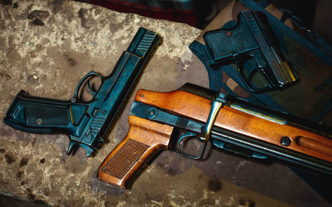 Пистолет «Гроза-031», Ружье ТОЗ-106 и Пистолет WASP-R