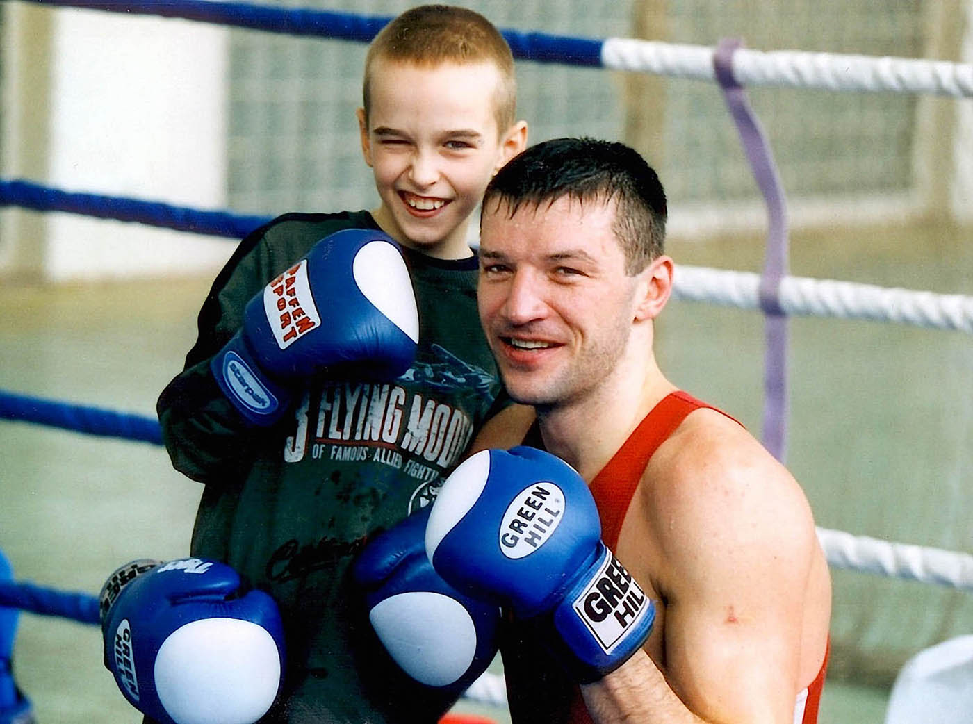 С сыном на сборах в г. Кисловодск, 2003 год.